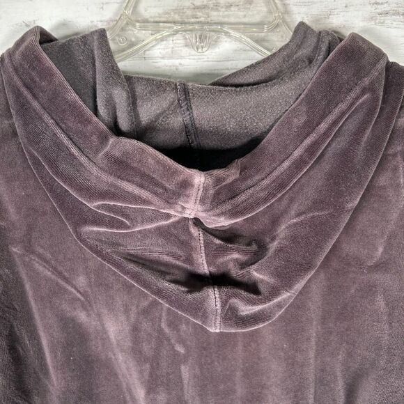 Motherhood Maternity Velour Gray Velour Zip Front Hoodie L - Picture 7 of 7